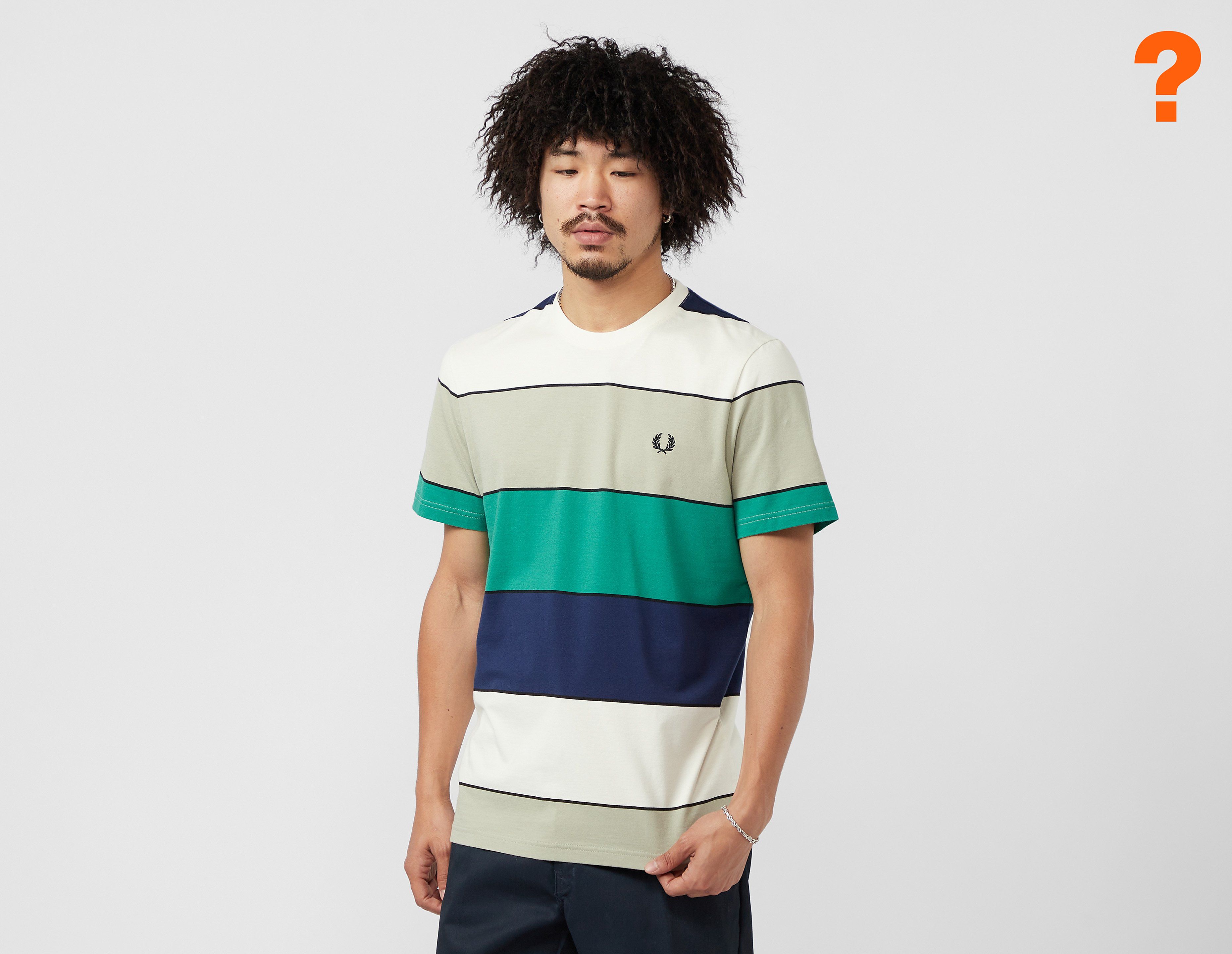 fred perry bold stripe t-shirt, green