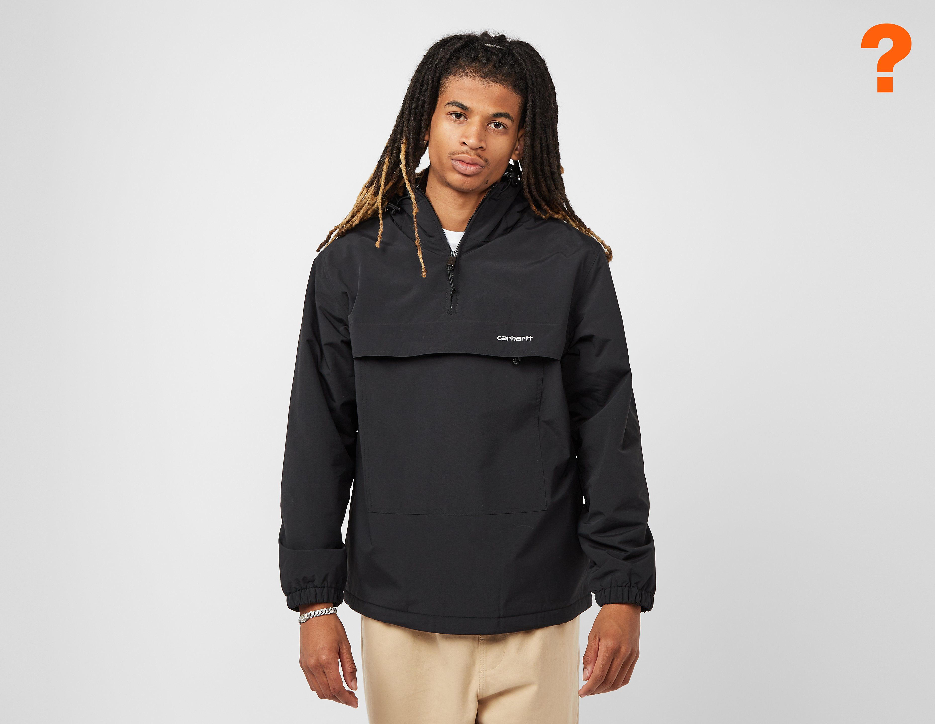 Carhartt WIP Windbreaker Pullover Jacket, Black