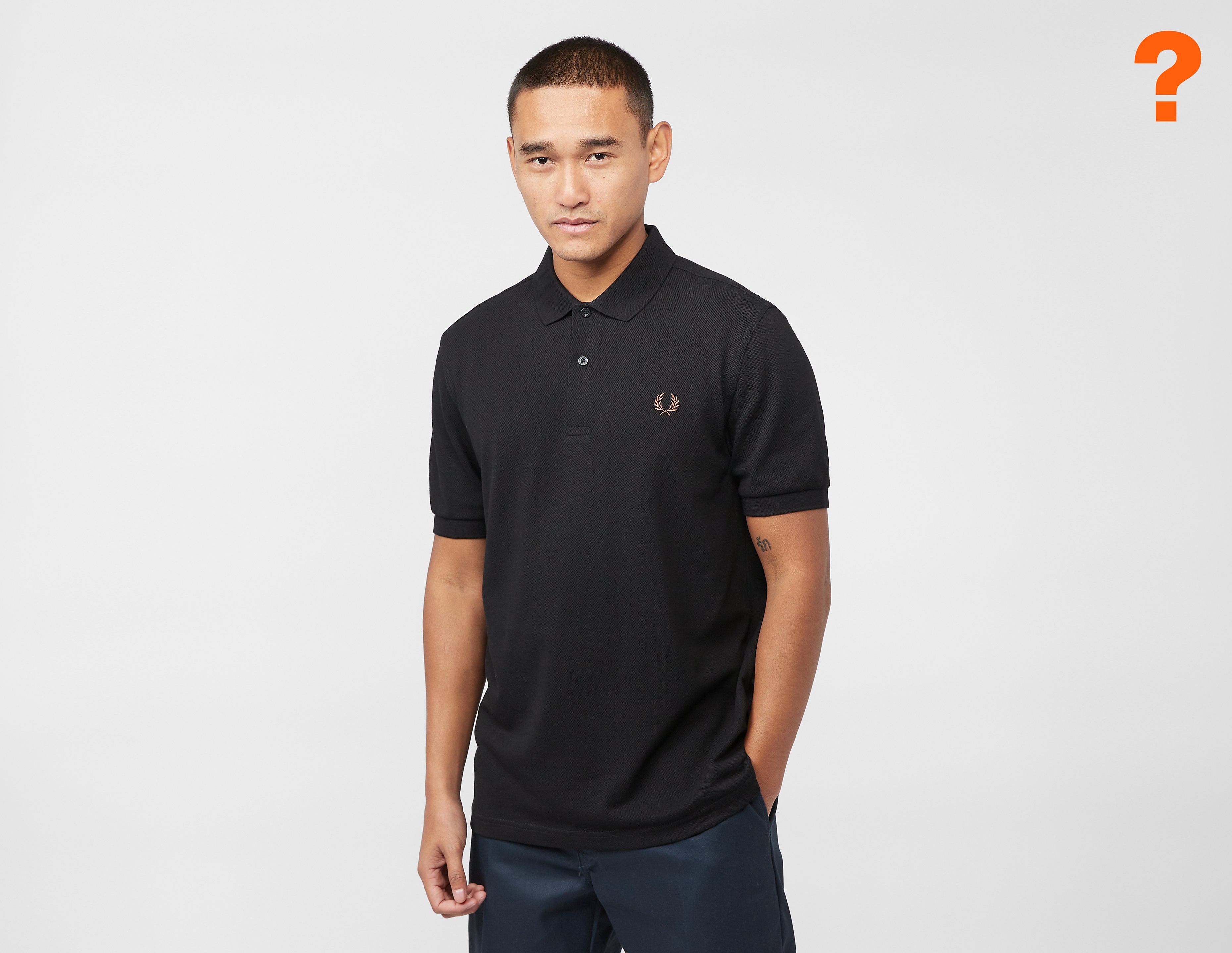 fred perry twin tipped polotrøje, black