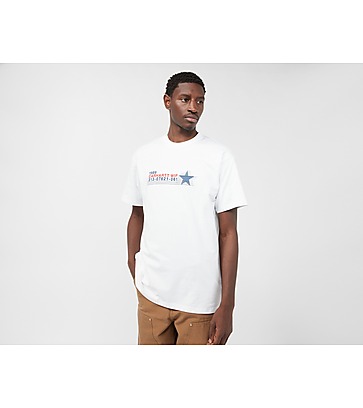 COLLUSION Unisex logo organic cotton t-shirt in white