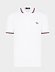 White Fred Perry Twin Tipped Polo Shirt