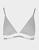 Grey/White Calvin Klein Underwear Modern Cotton Triangle Bra