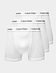 White Calvin Klein Underwear 3 Pack Trunks