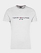 Grey Tommy Hilfiger Embroidered Logo T-Shirt