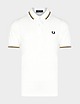 White/Orange/Black Fred Perry Twin Tipped Polo Shirt