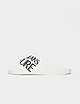 White Versace Jeans Couture Large Logo Slides