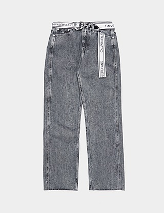 Calvin Klein Jeans High Rise Straight Denim Jeans
