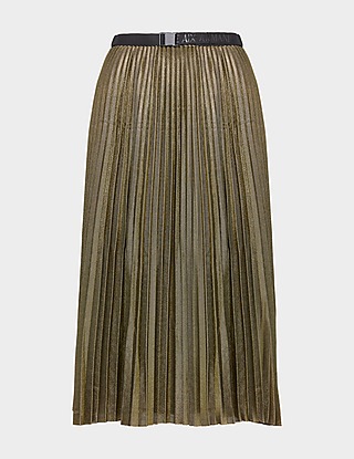 Armani Exchange Glitter Pleated Skirt