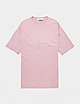 Pink Stone Island Back Logo Short Sleeve T-Shirt
