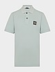 Grey Stone Island Junior Tipped Polo Shirt