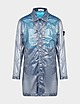 Blue Stone Island Lucido Gloss Trench Coat