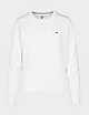 White Tommy Jeans Fleece Sweatshirt