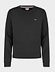 Black Tommy Jeans Fleece Sweatshirt