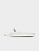 White Valentino Shoes Logo Slides