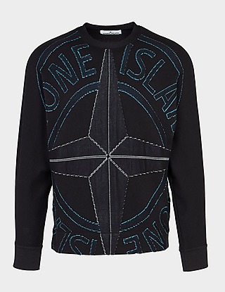 Stone Island Embroidered Large Pin Knitted Sweatshirt