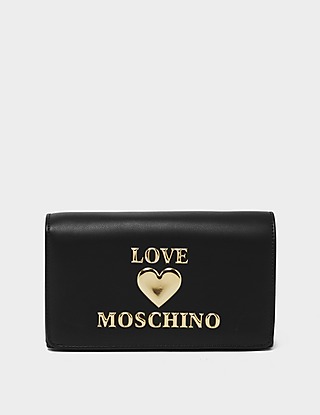 Love Moschino Heart Logo Chain Flap Bag