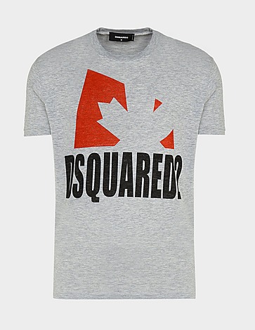 Dsquared2 Large Maple Leaf Text T-Shirt