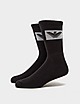 Black Emporio Armani Loungewear 2 Pack Eagle Socks