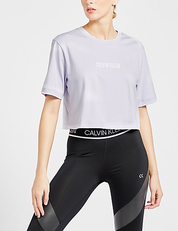 Calvin Klein Womenswear Embossed Crop T-Shirt
