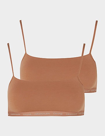 Calvin Klein Underwear CK One 2-Pack Tonal Strap Bras