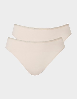Calvin Klein Underwear CK One Plus Size 2-Pack Tonal Thongs