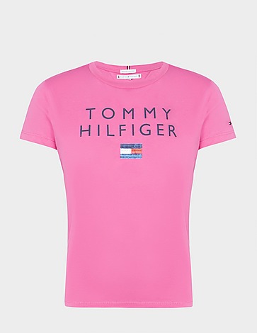 Tommy Hilfiger Girls' Sequin T-Shirt Junior