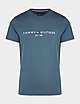 Blue Tommy Hilfiger Embroidered Logo T-Shirt
