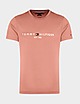 Pink Tommy Hilfiger Embroidered Logo T-Shirt