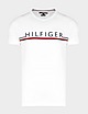White Tommy Hilfiger Corp Stripe T-Shirt