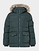 Green Pyrenex Authentic Fur Jacket