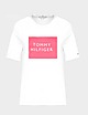 White Tommy Hilfiger Box Logo T-Shirt