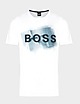 White BOSS Print Logo T-Shirt