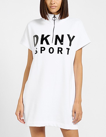 DKNY Logo 1/4 Zip Dress