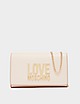 Pink Love Moschino Letter Chain Flap Bag