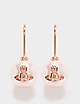 Orange/Pink Vivienne Westwood Gia Drop Pearl Earrings