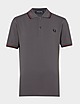Grey Fred Perry Twin Tipped Polo Shirt