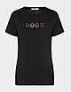 Black BOSS Gold Logo T-Shirt