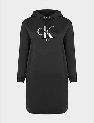 Calvin Klein Jeans Curve Gloss Monogram Hoodie Dress