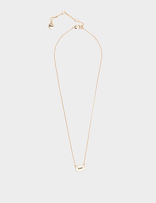 DKNY Jewellery Logo ID Pendant Necklace