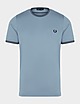 Blue Fred Perry Twin Tipped T-Shirt