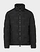 Black Armani Exchange Zig Zag Down Jacket