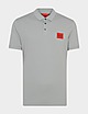 Grey HUGO Dereso Square Polo Shirt