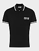 Black Versace Jeans Couture Tipped Collar Polo Shirt