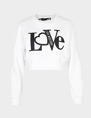 Love Moschino Love Logo Cropped Sweatshirt