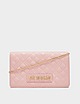 Pink Love Moschino Quilted Box Chain Bag