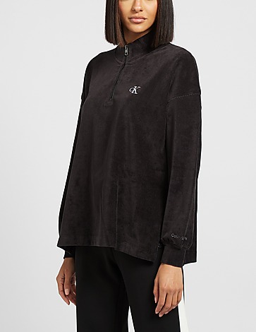 Calvin Klein Jeans Velvet Rib 1/4 Zip Sweatshirt
