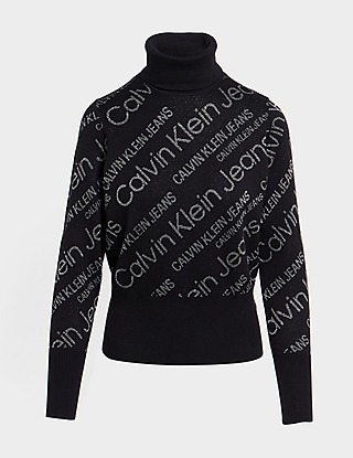Calvin Klein Jeans All Over Print Roll Neck Jumper