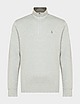 Grey Polo Ralph Lauren Double Knit Jersey Sweatshirt