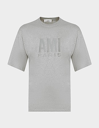 AMI Paris Large Embroidered Logo T-Shirt