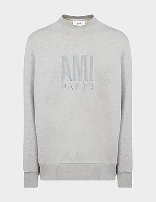 AMI Paris Large Embroidered Logo Sweatshirt